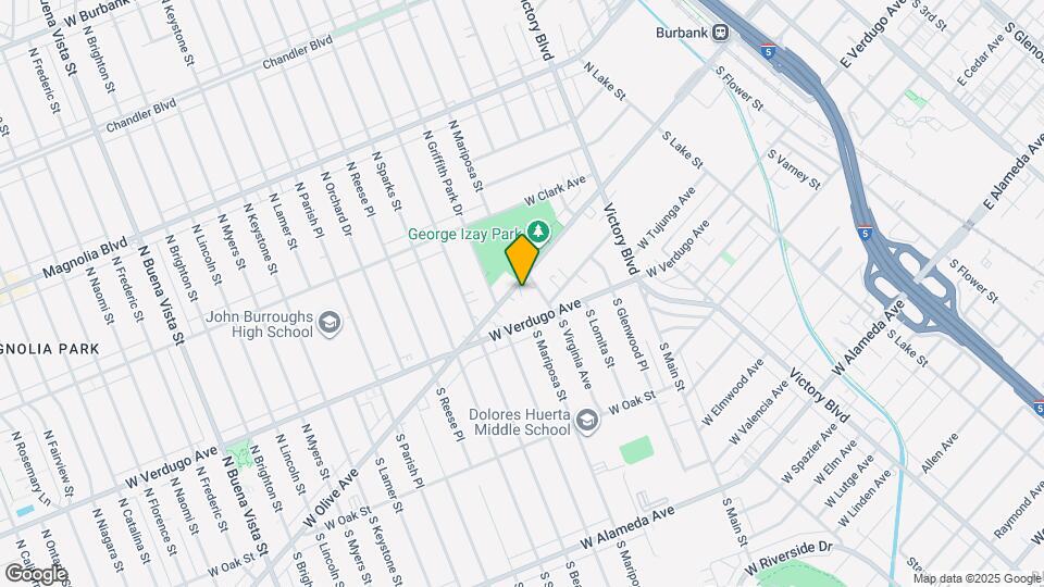 1300 W Olive Ave Map and Location Details