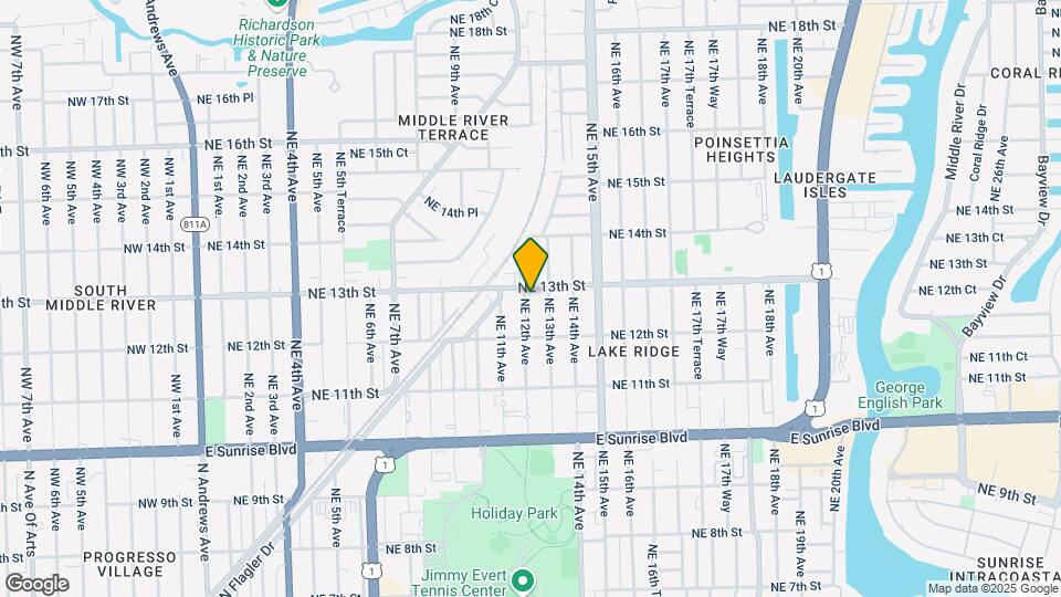 1236 NE 12th Ave Map and Location Details