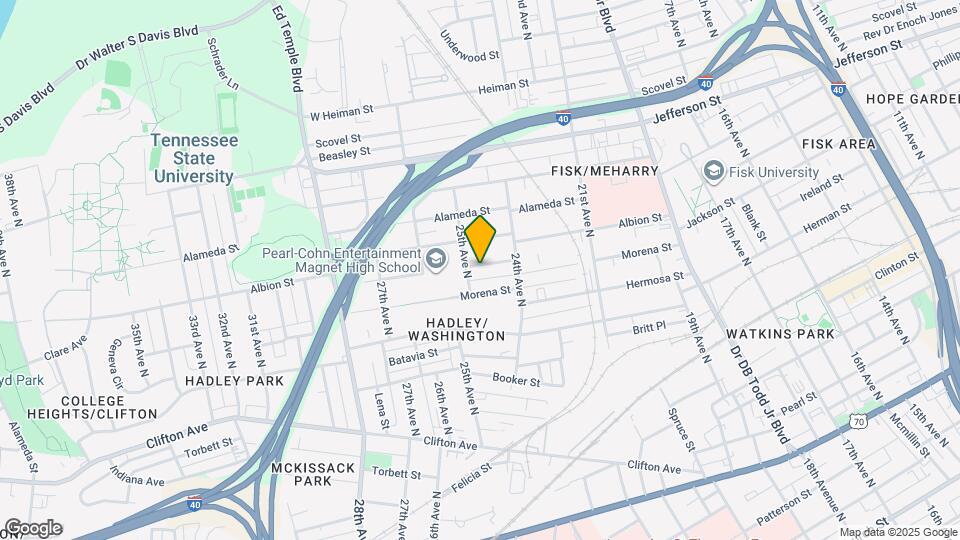 2419 Eden St Mapa y Detalles de la Ubicación