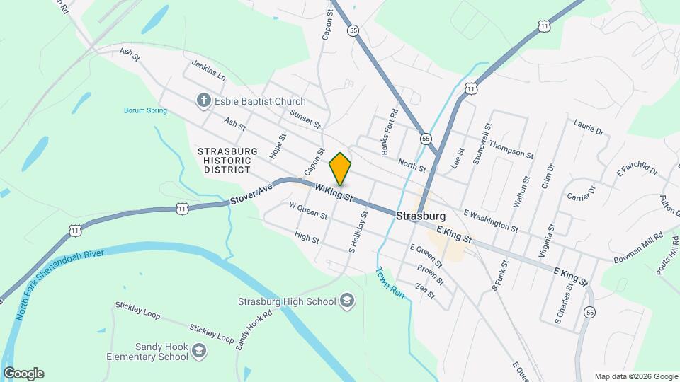 206 W King St Map and Location Details