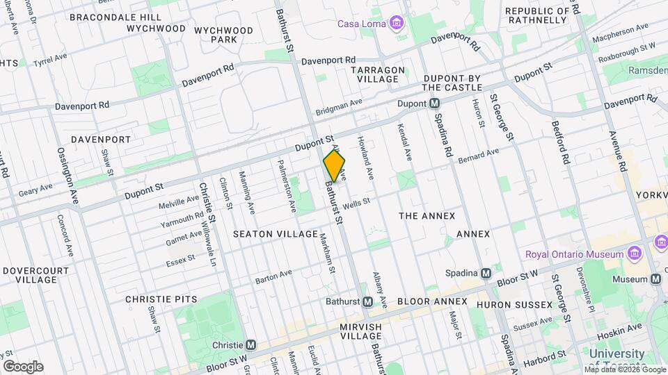 1015 Bathurst St, Unit 2 Map and Location Details