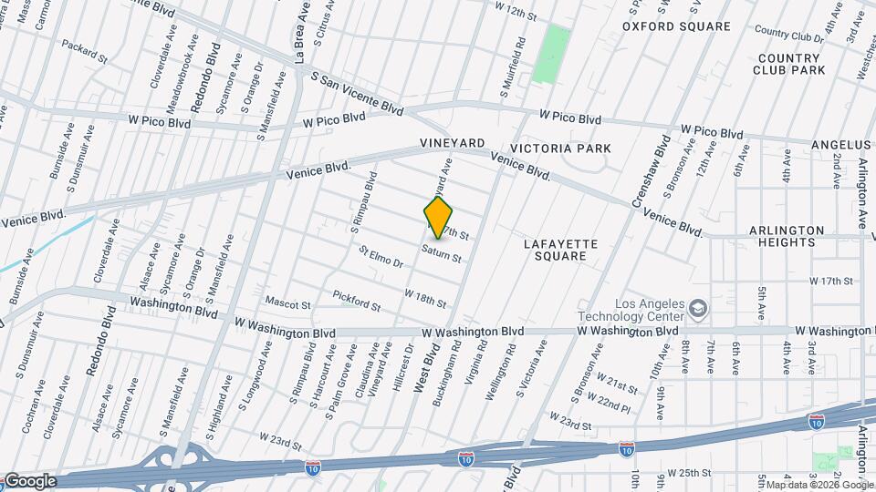 4547 Saturn St Map and Location Details