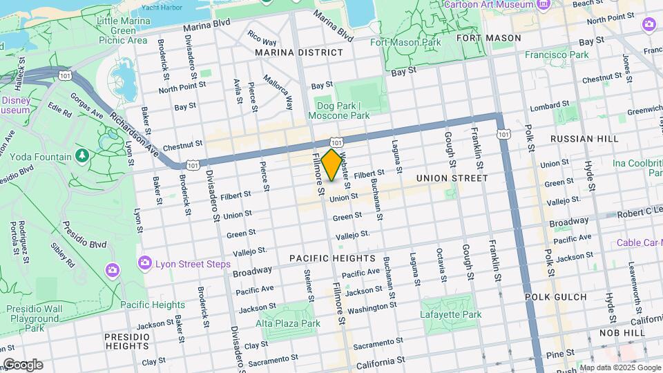 2163-2165-2165 Filbert St Mapa y Detalles de la Ubicación