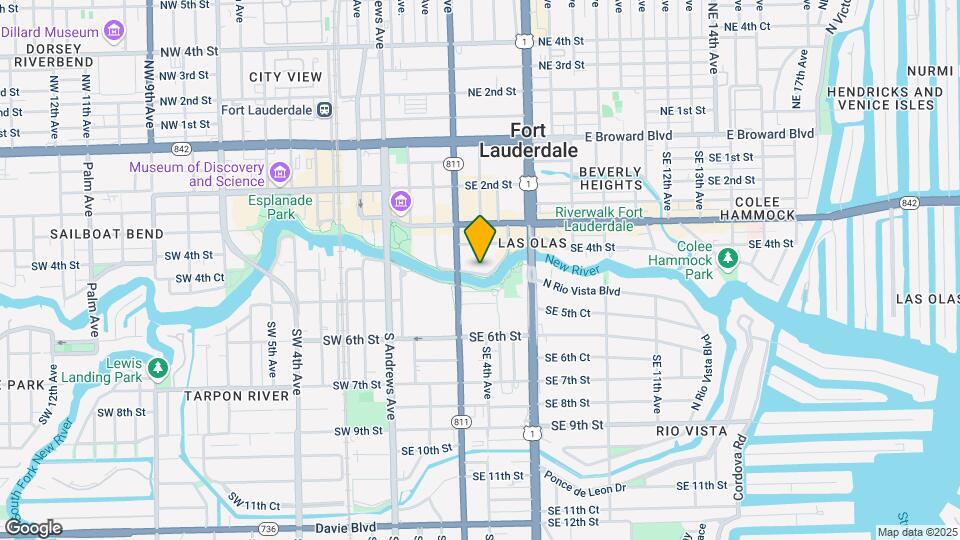 347 N New River Dr E Map and Location Details