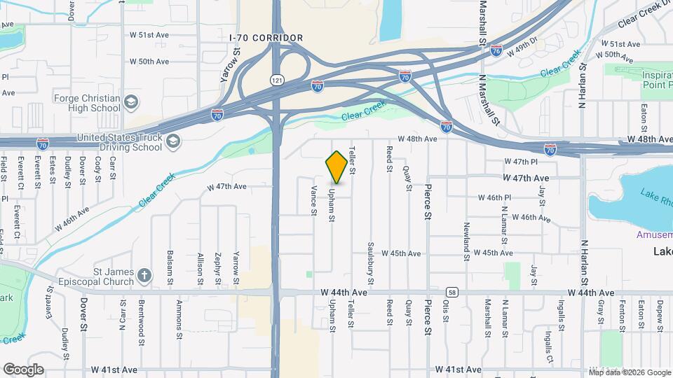 4660 Upham St Map and Location Details