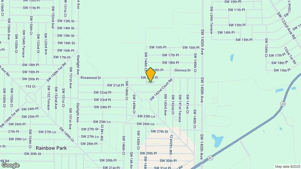 14443 SW 21st Pl Map and Location Details