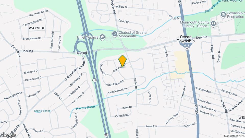 7 Oak Tree Ln Map and Location Details