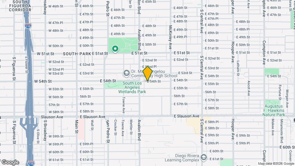 640 E 54th St Map and Location Details