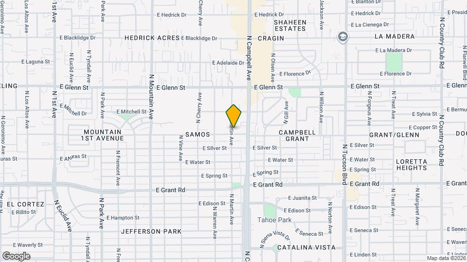 2606 N Martin Ave Map and Location Details