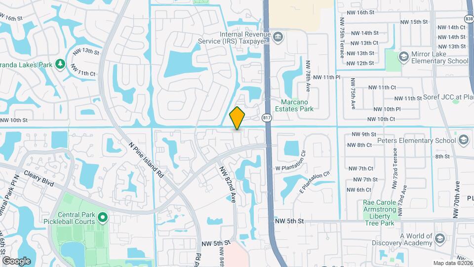 853 NW 81st Terrace Map and Location Details