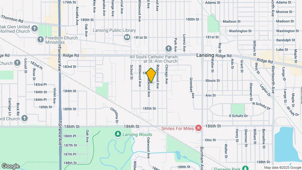 18343 Oakwood Ave Map and Location Details