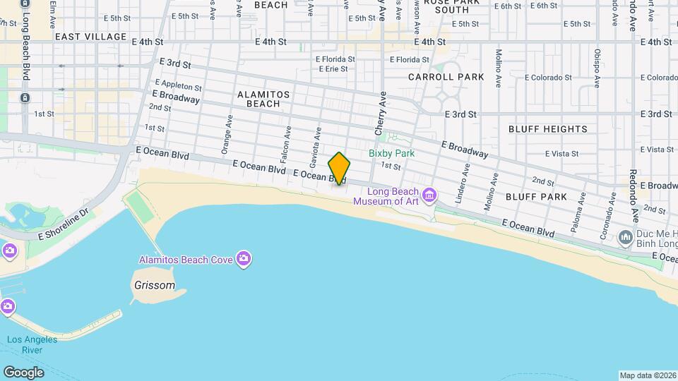 1804 E Ocean Blvd, Unit A Map and Location Details