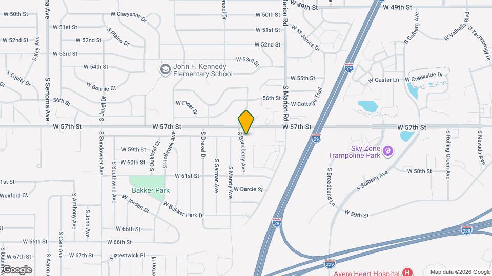 5006 S Baneberry Ave Map and Location Details