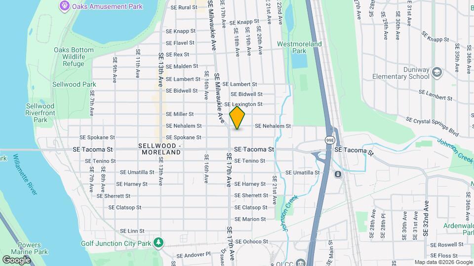 1725 SE Spokane St Map and Location Details