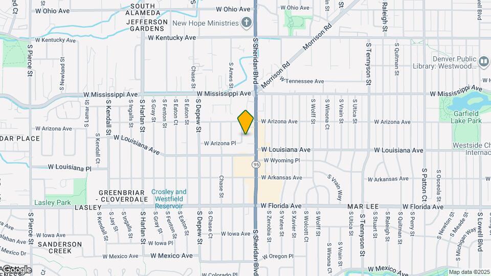 1250 S Ames St Map and Location Details