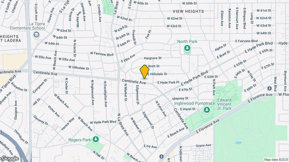 828 Centinela Ave Mapa y Detalles de la Ubicación