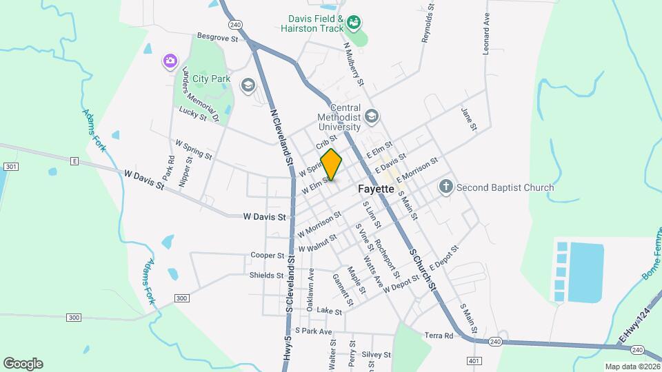 104 N Vine St Mapa y Detalles de la Ubicación