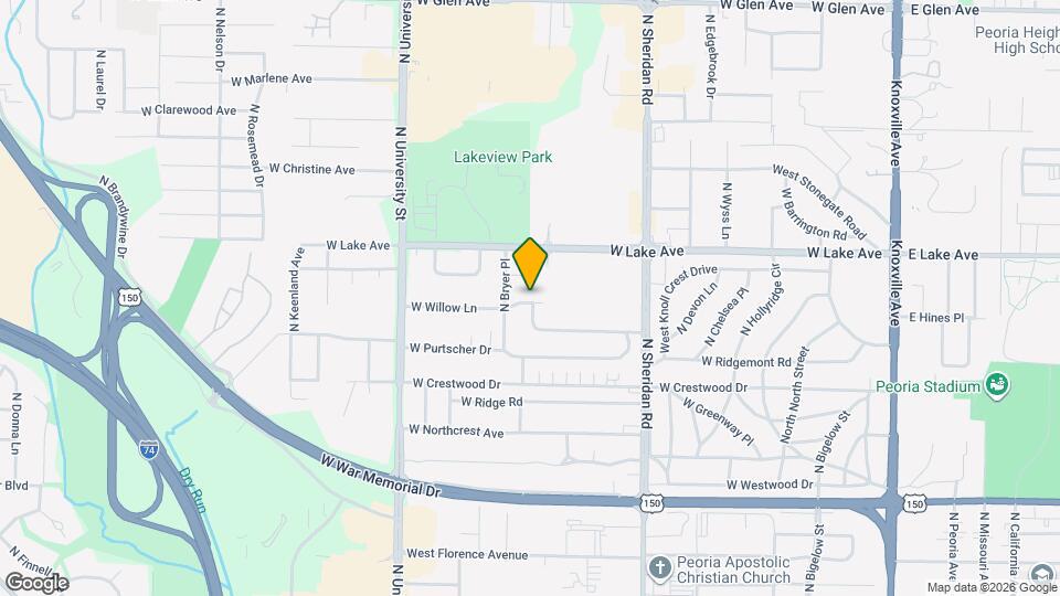 925 W Willow Ln Mapa y Detalles de la Ubicación