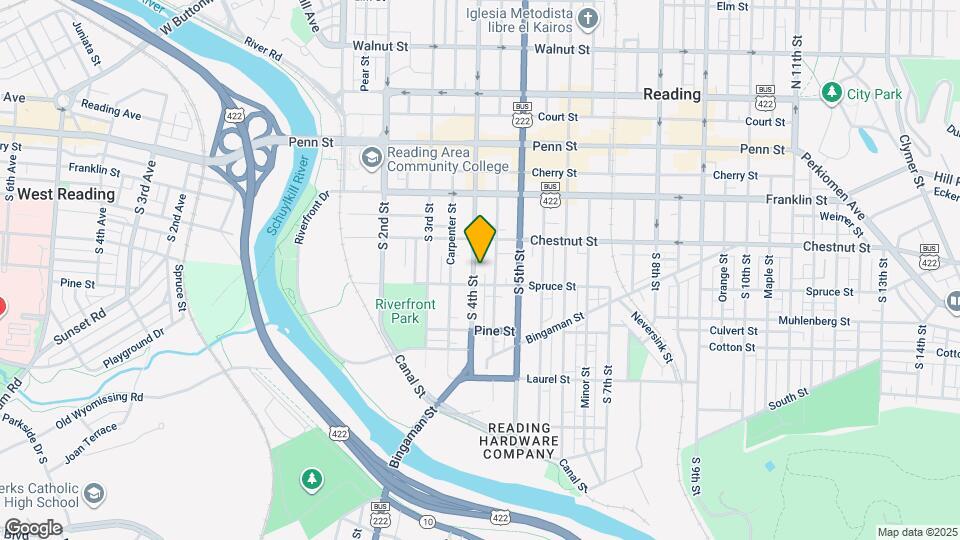 231 S 4th St Map and Location Details
