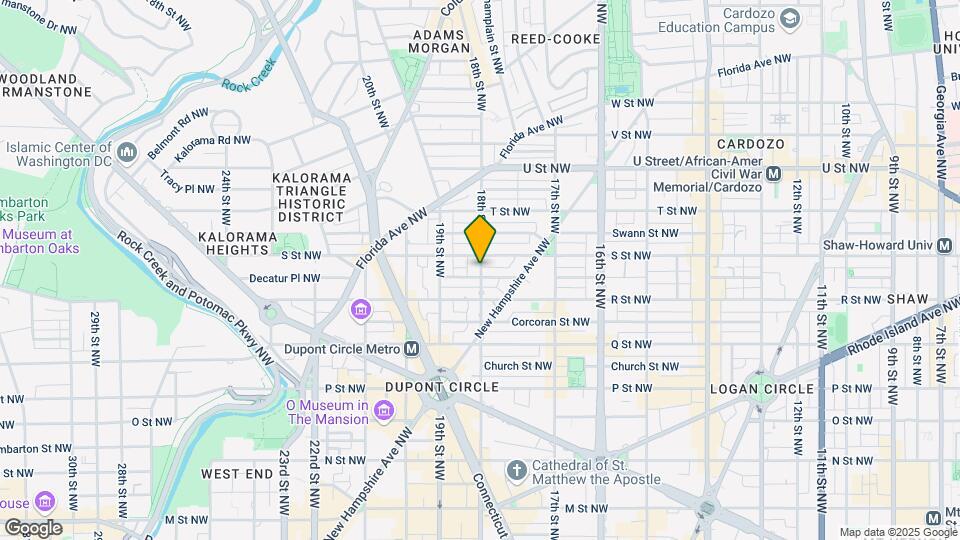 1740 18th St NW Map and Location Details