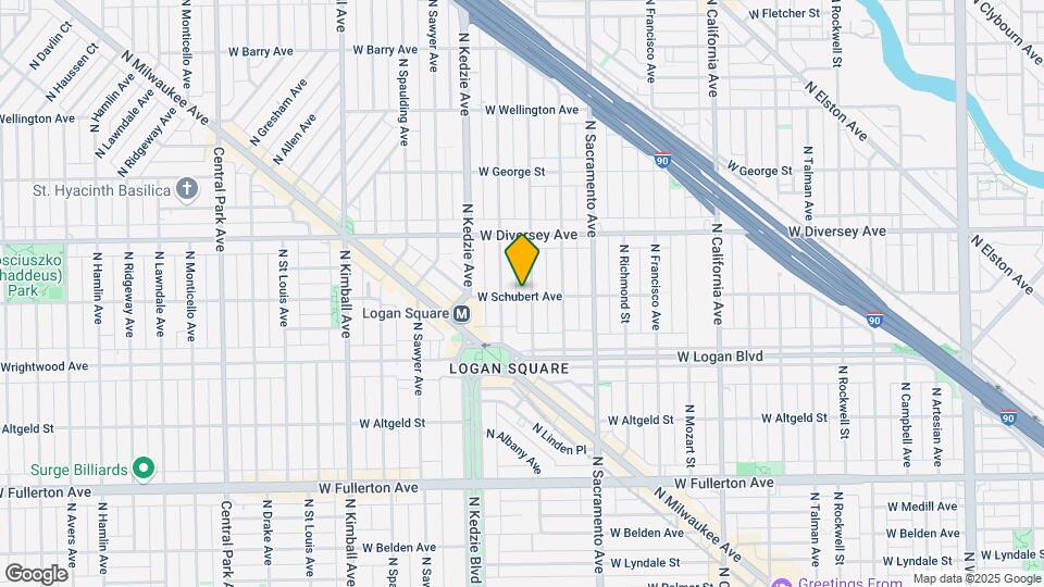 2700 N Albany Ave Map and Location Details