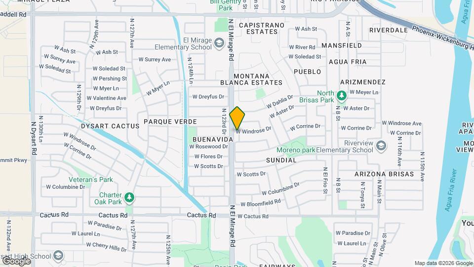 12816 N 122nd Dr Mapa y Detalles de la Ubicación