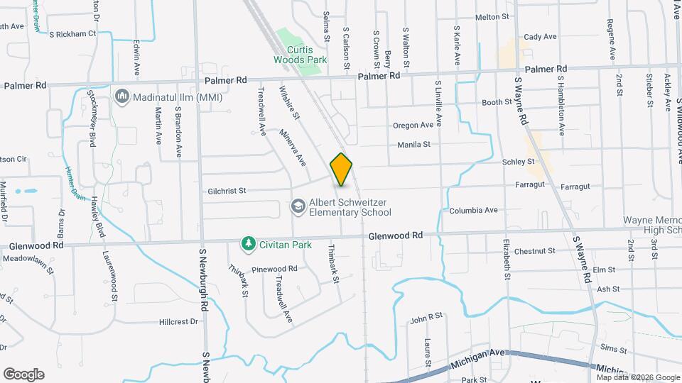 2363 Wilshire St Map and Location Details