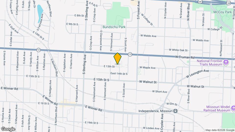 11418 E 13th St Map and Location Details