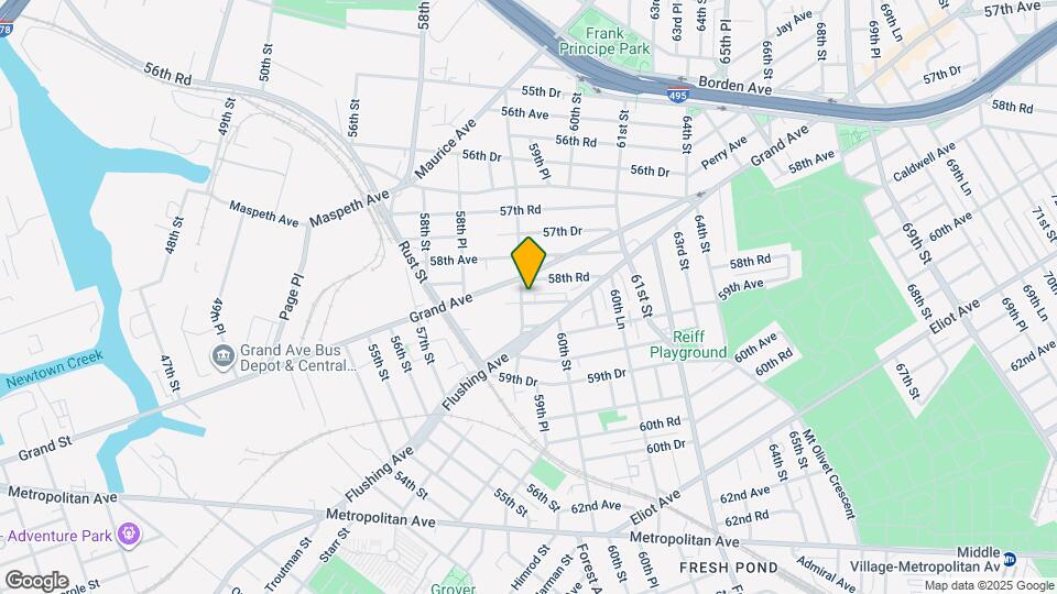 58-43 59th St Mapa y Detalles de la Ubicación