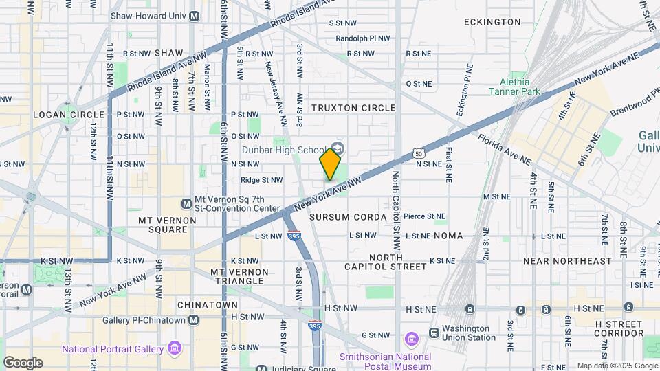 125 New York Ave NW Map and Location Details