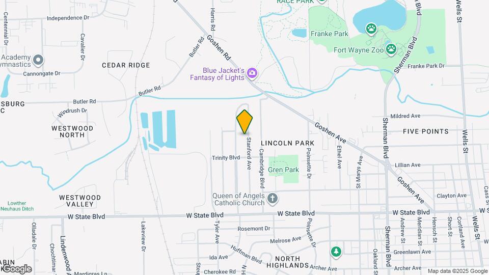 2731 Stanford Ave Map and Location Details