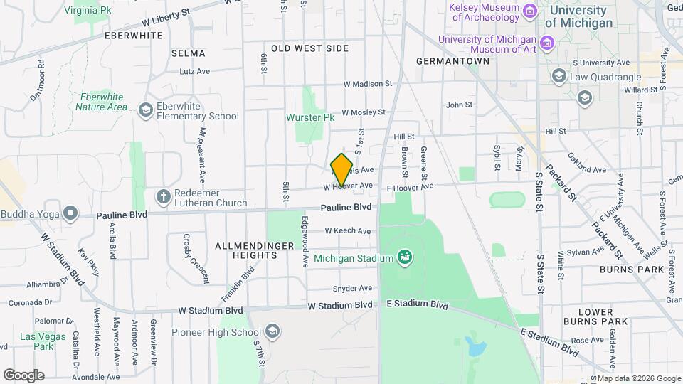 401 W Hoover Ave, Unit 5 Map and Location Details