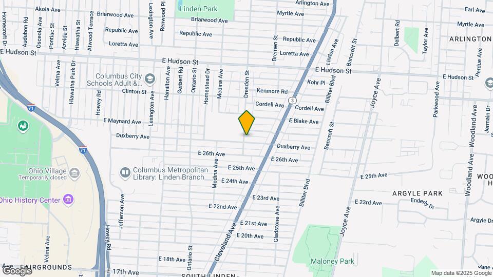 1366 Duxberry Ave Map and Location Details