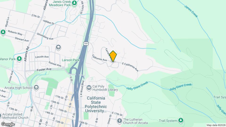 185 California Ave Map and Location Details