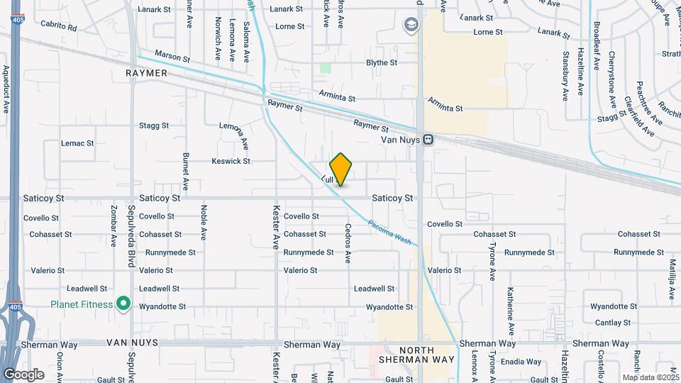 14715 Saticoy St Map and Location Details