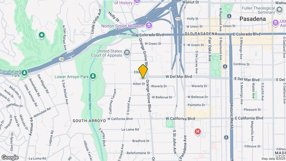 313 S Orange Grove Blvd Map and Location Details