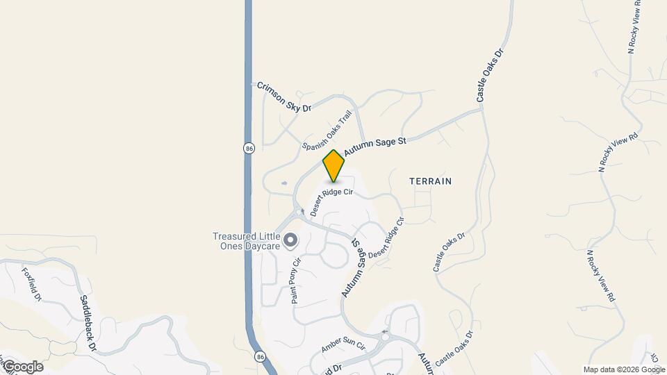 3645 Desert Ridge Cir Map and Location Details