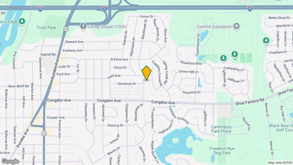 1159 Blackhawk Dr Map and Location Details