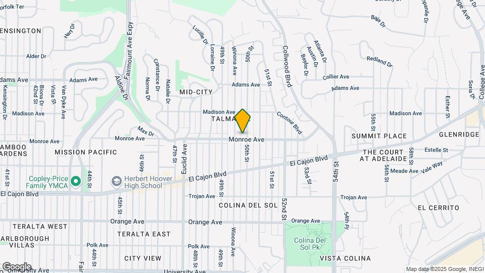 4974 Monroe Ave Map and Location Details