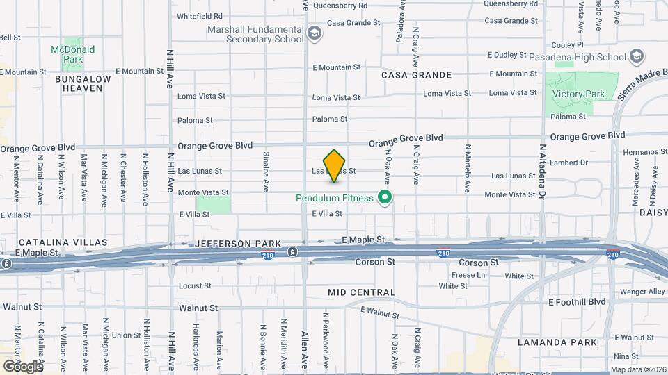 1887 Monte Vista St Map and Location Details