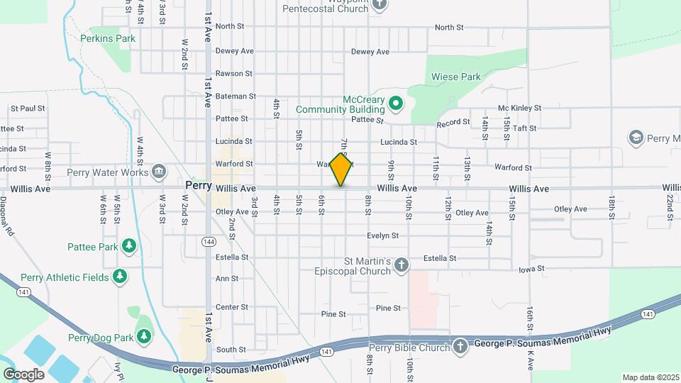 1621 Willis Ave Map and Location Details