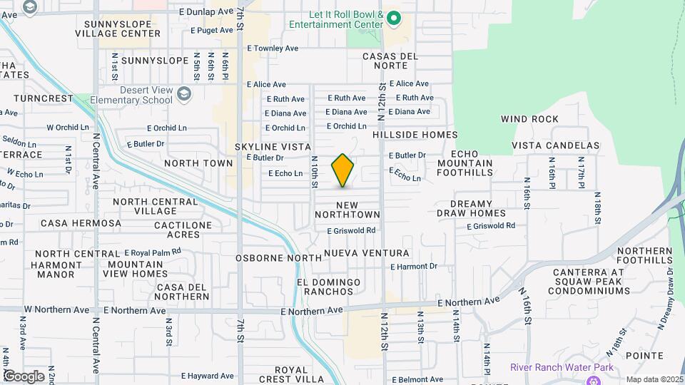 1037 E El Caminito Dr Map and Location Details