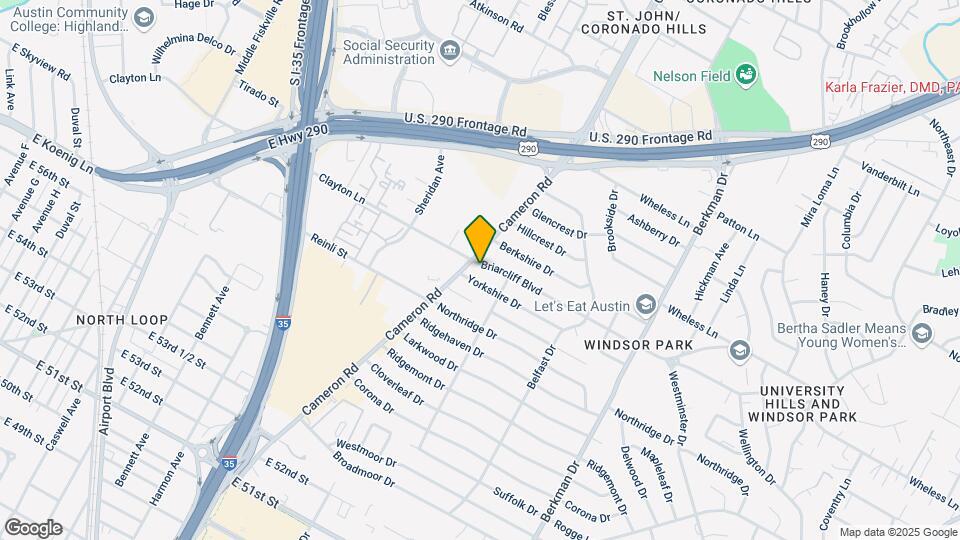1303 Briarcliff Blvd Map and Location Details
