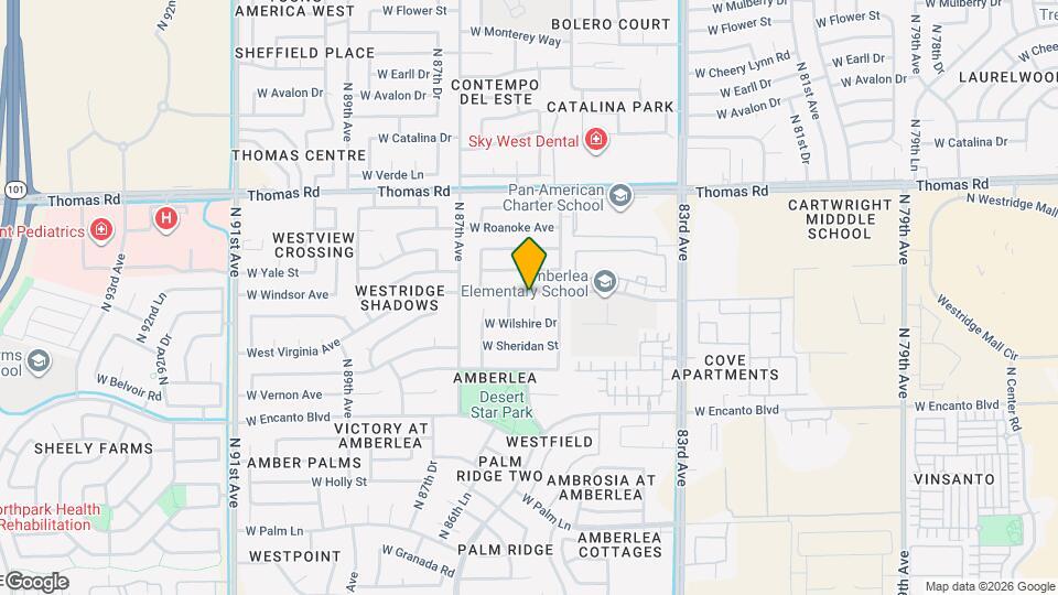 8537 W Virginia Ave Map and Location Details