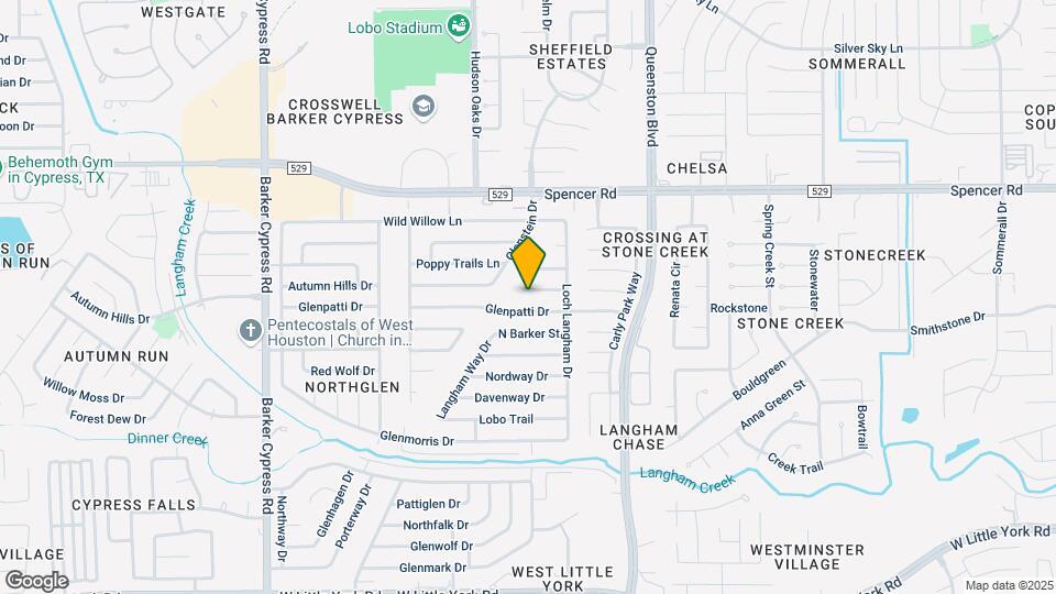 17411 S Yorkglen Dr Map and Location Details
