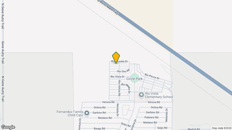 67426 Rio Plata Rd, Unit Furnished room Map and Location Details
