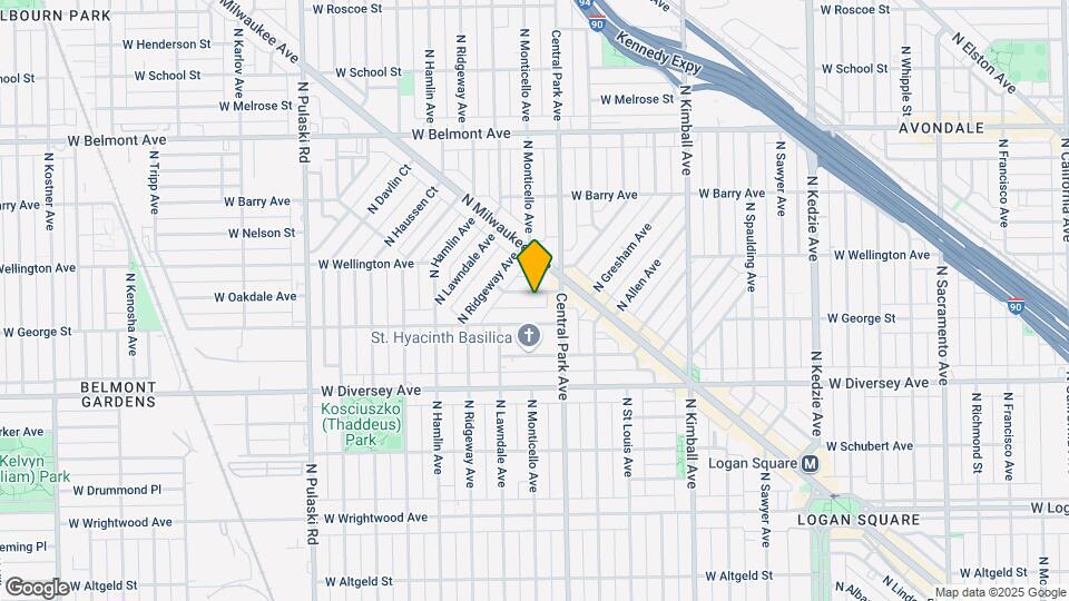 3625 W Oakdale Ave, Unit #2 Map and Location Details