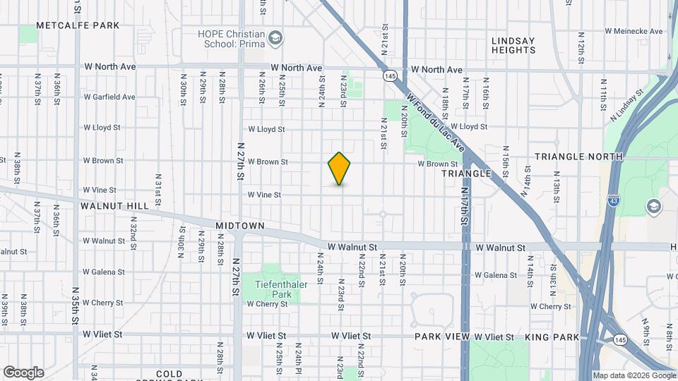 2304 W Vine St Mapa y Detalles de la Ubicación