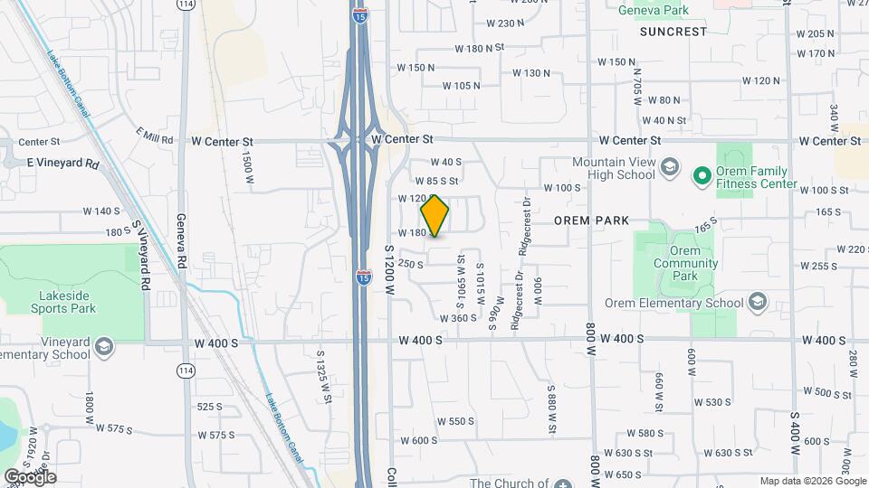 1104 W 220 S Map and Location Details