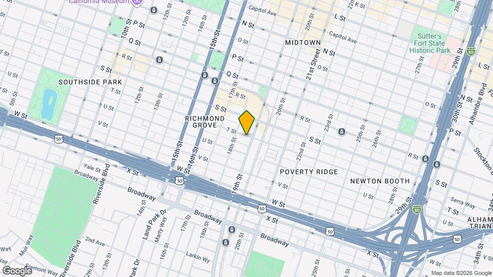 1824 T St Map and Location Details